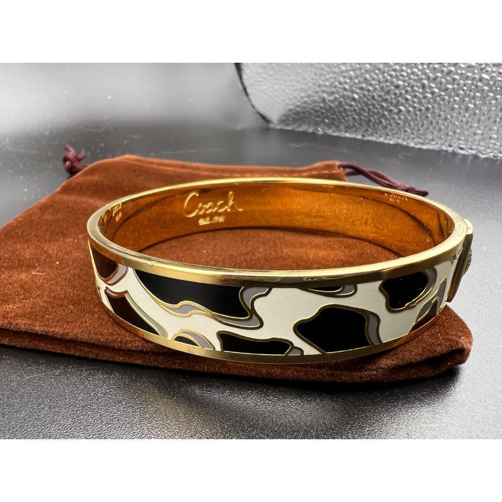 Coach Animal Print Bangle Bracelet - Picture 7 of 7